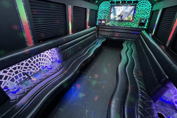 Conroe Limo Bus Interior