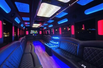 Conroe Limousine Bus Interior