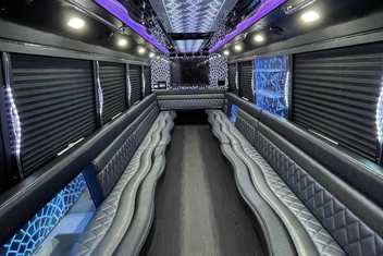 Conroe Party Bus Interior