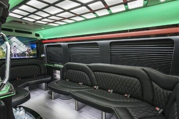 Conroe Sprinter Party Bus Interior