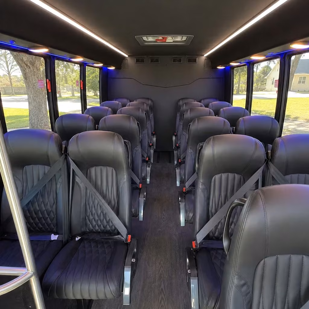 conroe 28 passenger minibus rental